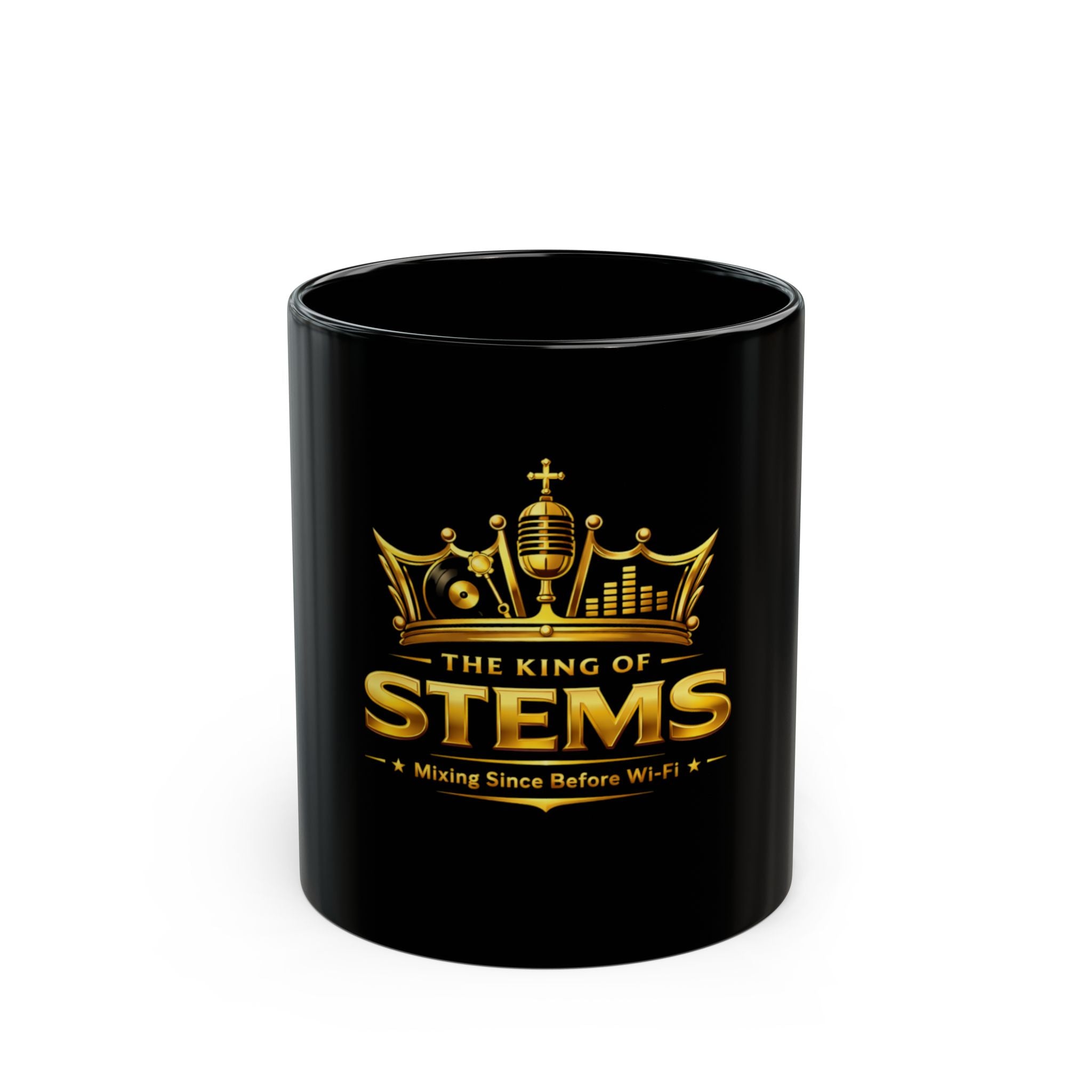 The King of STEMs - Black Coffee Mug – Gift (11oz & 15oz)