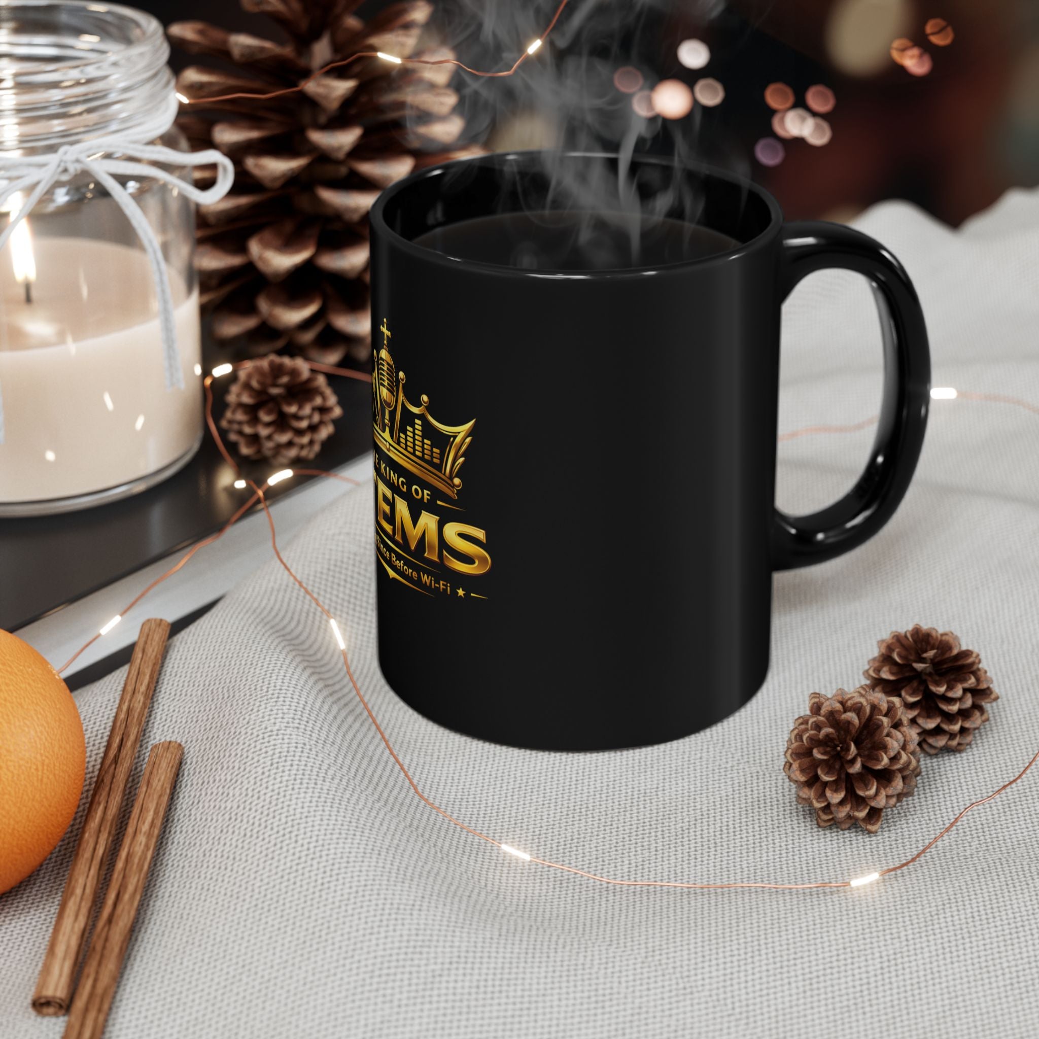 The King of STEMs - Black Coffee Mug – Gift (11oz & 15oz)