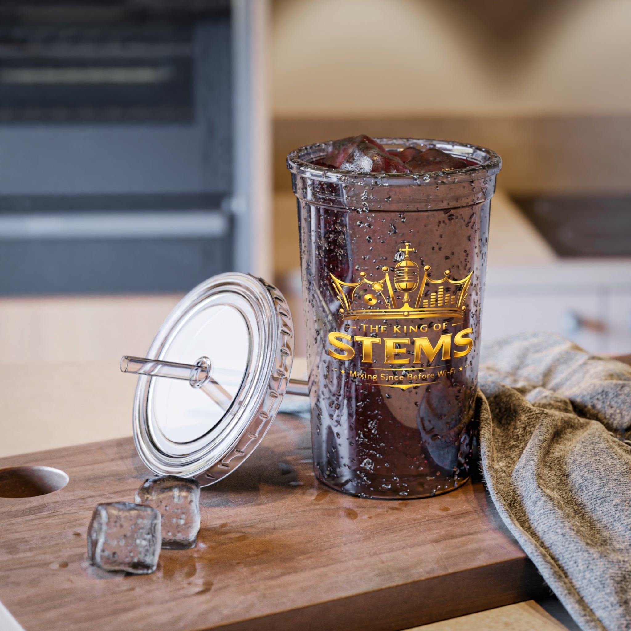 King of Stems - Acrylic Tumbler - Clear Reusable Cup